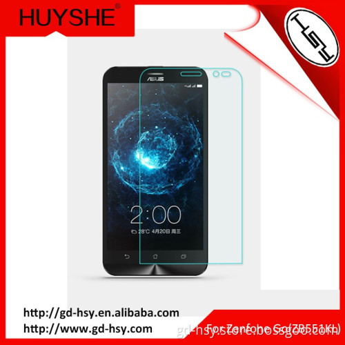 HUYSHE 0.3mm best material Japan Asahi glass Toyo glue tempered glass screen protector for zenfone go 5.5inch ZB551KL